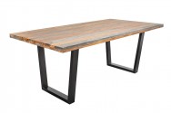 Dining table Fire & Earth 160cm Sheesham gray