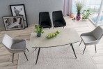 Albi Velvet chair in black
