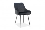 Albi Velvet chair in black