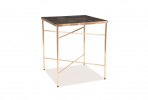 CORDELIA - Elegant soffbord med marmoreffekt 50 cm
