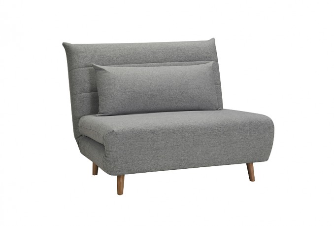 SPETS - Fällbar fåtölj i grått tyg 105 cm