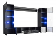 BLAKE W - TV-möbelgrupp i svart och sahara