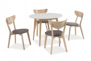 Larson table white / white wash oak