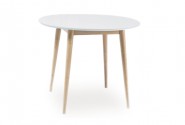 Larson table white / white wash oak