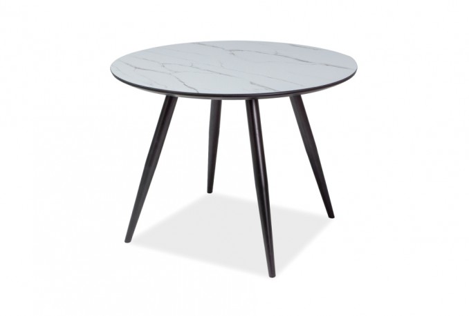 URBILD - Vackert matbord med marmoreffekt 100 cm
