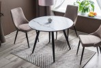 URBILD - Vackert matbord med marmoreffekt 100 cm