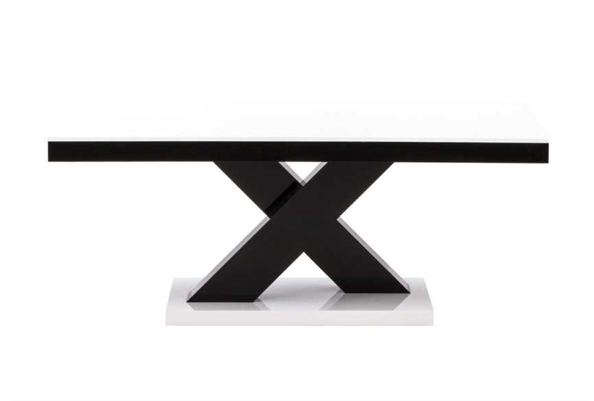 VICCO X - 120CM SOFFBORD HÖGGLANS SVART/VIT/GRÅ