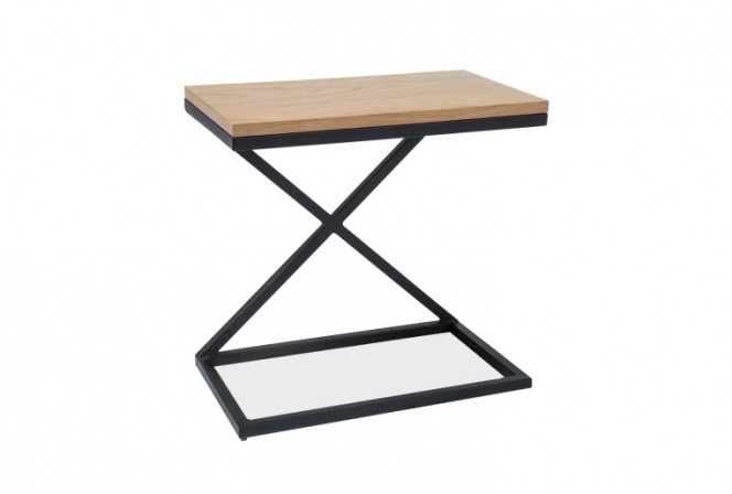 Liz II side table oak / black