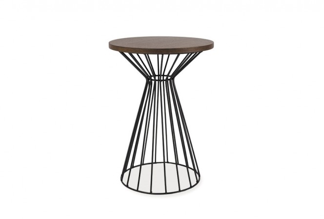 FINNMARK - Härligt soffbord i mörk valnötsfärg 56 cm