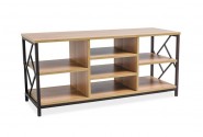OBOCK - TV-möbel i mörkbrun/ek 120 cm