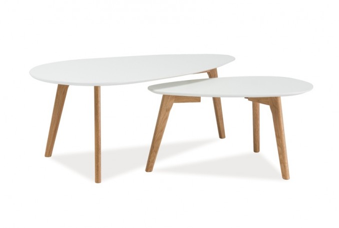 MILANO - Set om två soffbord i skandinavisk stil 100 cm