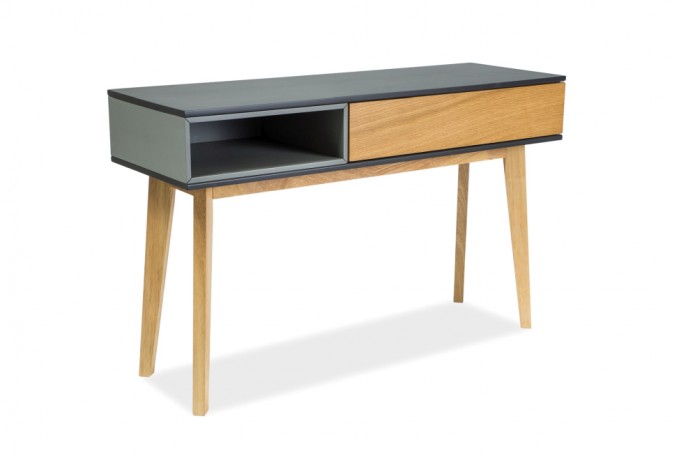 ROM - Modernt konsolbord grå grafit 120 cm