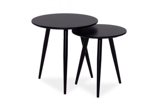 Cleo coffee table set black