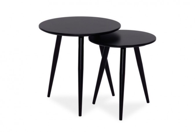 Cleo coffee table set black