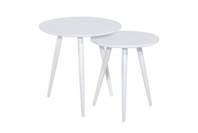 Cleo coffee table set white