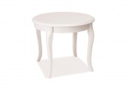 BENNETT - 60 cm soffbord i vit träfanér