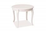 BENNETT - 60 cm soffbord i vit träfanér