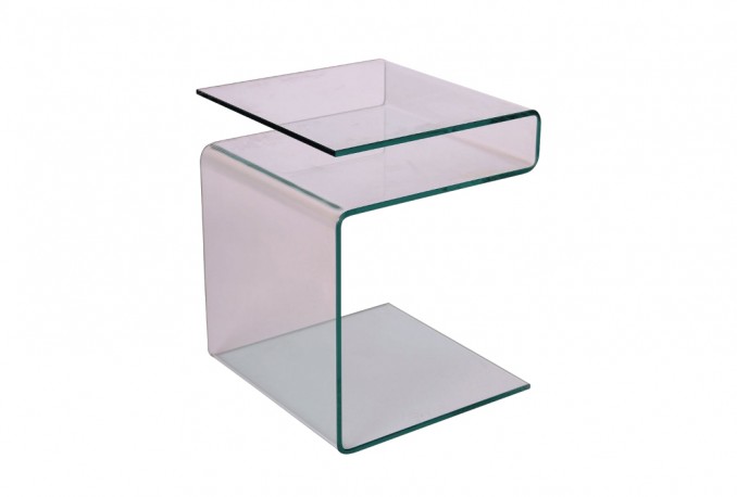 OPAQUE - 42 cm soffbord i glas