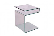 OPAQUE - 42 cm soffbord i glas
