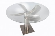 Maritim - glasskiva till matbord 105 cm