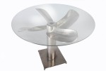 Maritim - glasskiva till matbord 105 cm