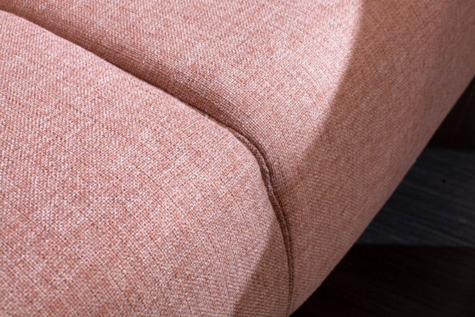 BRIS - Lyxig bäddsoffa sammet antikrosa 208 cm