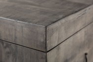EXPO - Handgjord bänk med inbyggd förvaring grå 115 cm