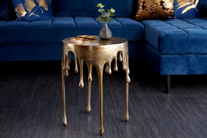 LIQUID soffbord guld 51 cm