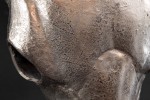 MATADOR dekorativt tjurhuvud silvermosaik