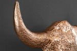 MATADOR dekorativt tjurhuvud guldmosaik