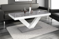VICCO V - 120CM SOFFBORD HÖGGLANS SVART/VIT/GRÅ