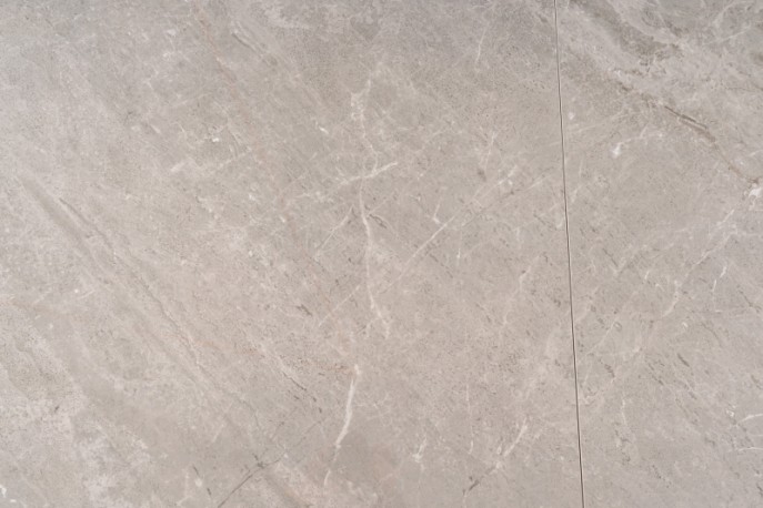 HERNAN - Matbord med förlängningsfunktion grå marmor