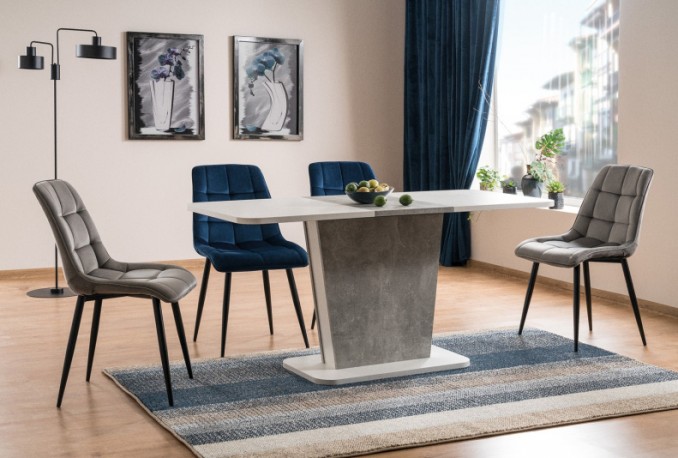 CALYPSO - Förlängningsbart matbord med betongeffekt