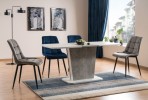 CALYPSO - Förlängningsbart matbord med betongeffekt