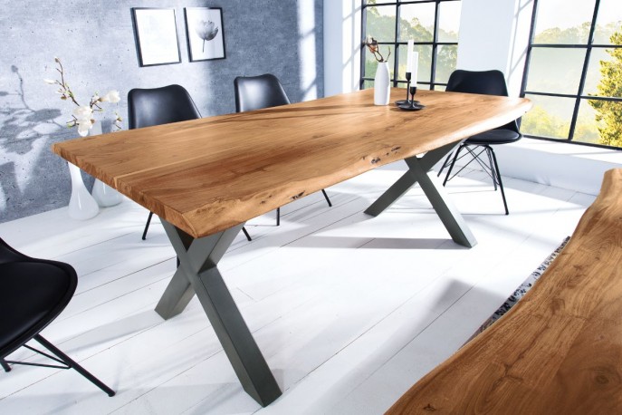  JURA - 160 cm handgjort matbord i akaciaträ