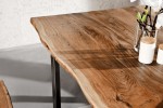 JURA - Handgjord bordsskiva i massivträ 160 cm honung