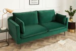 WELDE - Soffa i grönt sammet 210 cm