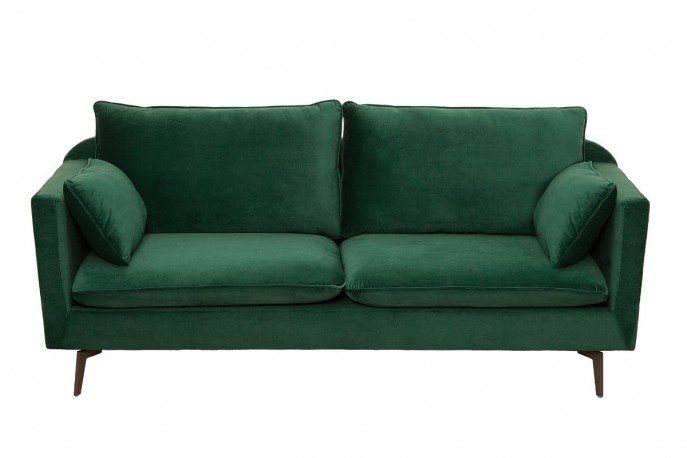 WELDE - Soffa i grönt sammet 210 cm