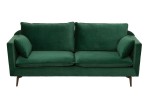 WELDE - Soffa i grönt sammet 210 cm