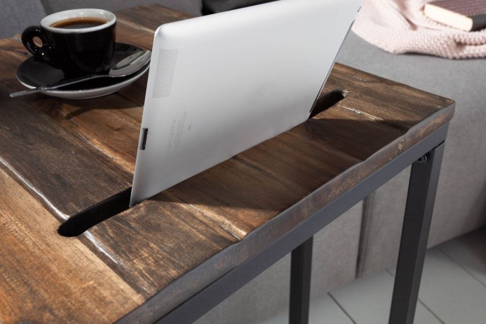 TRIODOS - Handgjort sidobord i massiv akaciaträ 43 cm