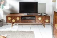 MIRAMISS - TV-möbel i massivt akaciaträ 140 cm