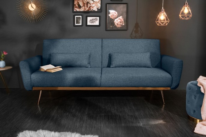 BRIS - Lyxig bäddsoffa i sammet 208 cm