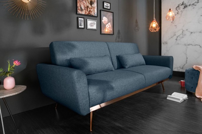 BRIS - Lyxig bäddsoffa i sammet 208 cm