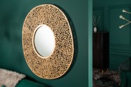 LEVA - Justerbar väggspegel guldfärg 112 cm