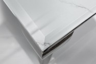 LUIS - Soffbord i modern barockstil silver marmor