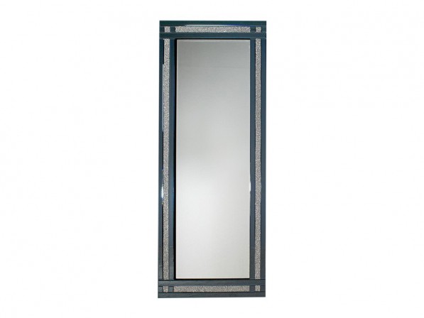 ARAGON - 80X180CM GRÅ/BLÅ SPEGEL M. CUBIK ZIRK-STENAR
