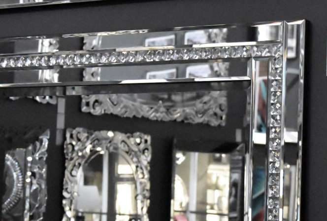 TOVA - 90X150CM SPEGEL M. RAM AV SPEGELGLAS/KRISTALL 2