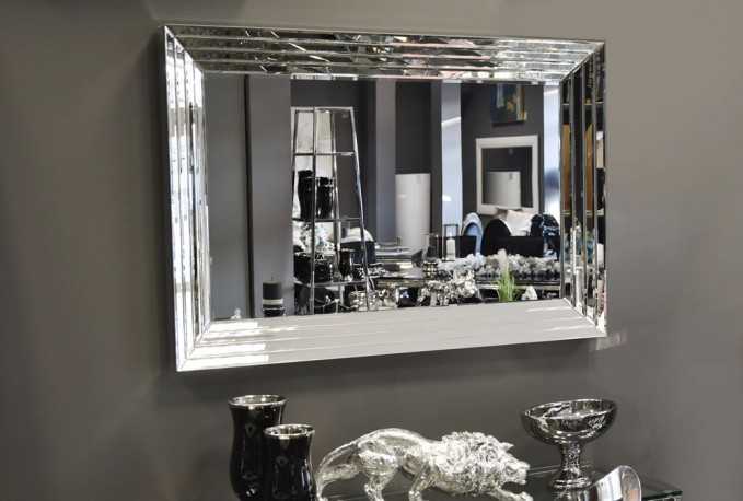 ADOIA - 80X120CM SILVER SPEGEL M. SPEGELRAM
