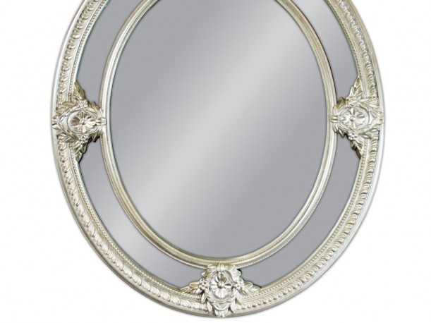 DAGMAR - 100X133CM BAROCKINSPIRERAD SILVER SPEGEL