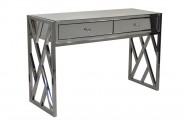 FREDDY - 120CM SMINKBORD I ROSTFRITT STÅL/SPEGELGLAS